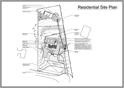 residential site plan drawing